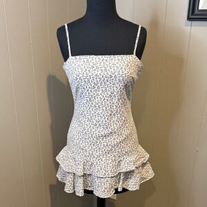 B8 Polly Women’s 2 Elegant Floral Spaghetti Strap Mini Dress